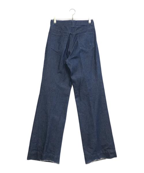 JOHN LAWRENCE SULLIVAN（ジョン ローレンス サリバン）JOHN LAWRENCE SULLIVAN (ジョン ローレンス サリバン) フロントタックワイドデニムパンツ インディゴ サイズ:42の古着・服飾アイテム