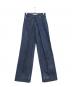 JOHN LAWRENCE SULLIVAN（ジョン ローレンス サリバン）の古着「フロントタックワイドデニムパンツ」｜インディゴ