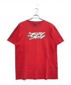 stussyステューシー）の古着「プリントTシャツ」｜レッド