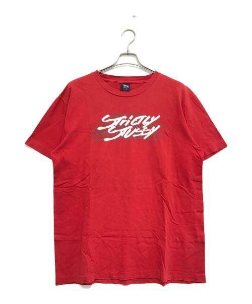 stussy（ステューシー）stussy (ステューシー) プリントTシャツ レッド サイズ:XLの古着・服飾アイテム