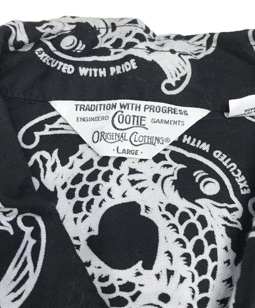 COOTIE PRODUCTIONS（クーティープロダクツ）COOTIE PRODUCTIONS (クーティープロダクツ) 柄シャツ ブラック サイズ:LARGEの古着・服飾アイテム