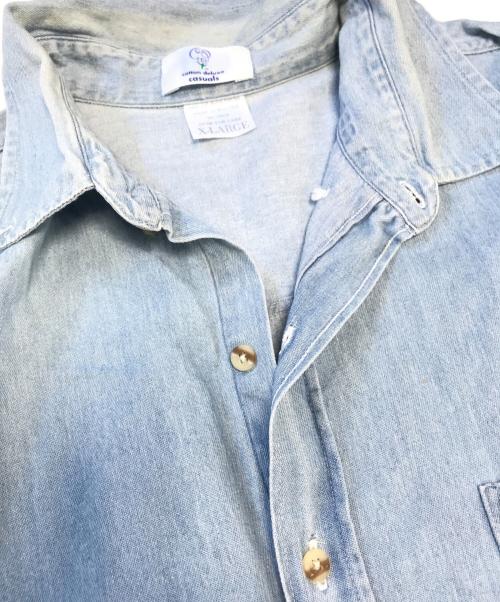 cotton deluxs casuals（コットンデラックスカジュアルズ）cotton deluxs casuals (コットンデラックスカジュアルズ) デニムシャツ インディゴ サイズ:XLの古着・服飾アイテム