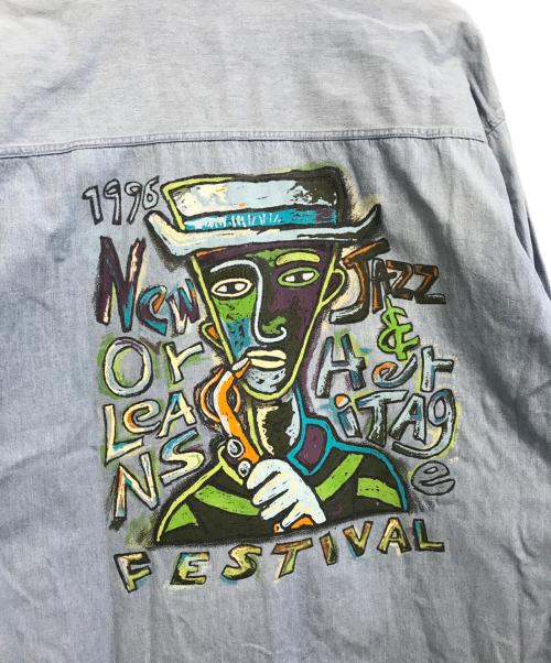 cotton deluxs casuals（コットンデラックスカジュアルズ）cotton deluxs casuals (コットンデラックスカジュアルズ) デニムシャツ インディゴ サイズ:XLの古着・服飾アイテム