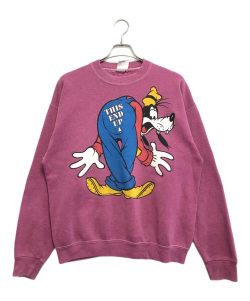 mickey & co .（ミッキー アンド コー）mickey & co . (ミッキー アンド コー) プリントスウェット ピンク サイズ:不明の古着・服飾アイテム