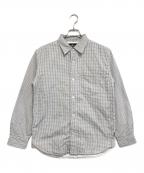 stussyステューシー）の古着「サーモライトシャツジャケット」｜ホワイト×ブラック