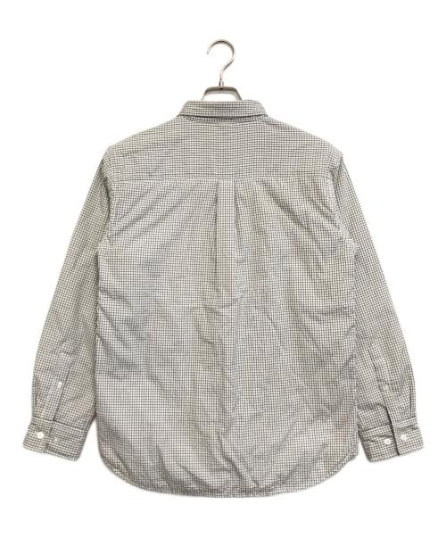 stussy（ステューシー）stussy (ステューシー) サーモライトシャツジャケット ホワイト×ブラック サイズ:SMALLの古着・服飾アイテム