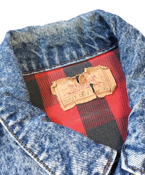 LEVI'S（リーバイス）LEVI'S (リーバイス) フランネル裏地付きデニムジャケット インディゴ サイズ:XLの古着・服飾アイテム
