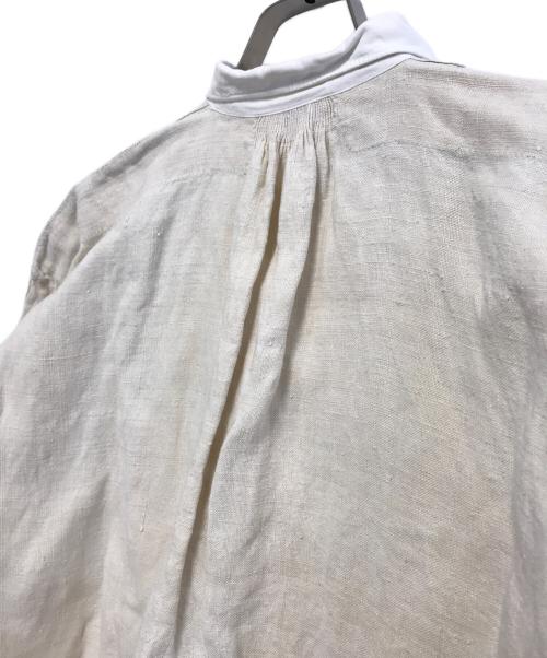 VINTAGE（ヴィンテージ）VINTAGE (ヴィンテージ) フレンチリネンスモックシャツ ホワイト サイズ:不明の古着・服飾アイテム