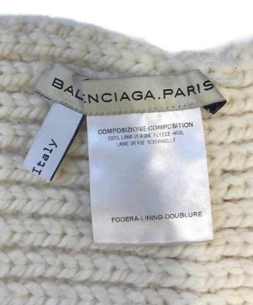 BALENCIAGA（バレンシアガ）BALENCIAGA (バレンシアガ) ウールマフラー ホワイト サイズ:表記なしの古着・服飾アイテム