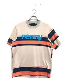 KOLOR（カラー）の古着「度詰ボーダー天竺TEE」｜ベージュ