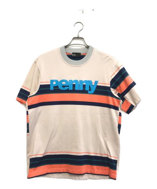 KOLOR（カラー）KOLOR (カラー) 度詰ボーダー天竺TEE ベージュ サイズ:2の古着・服飾アイテム