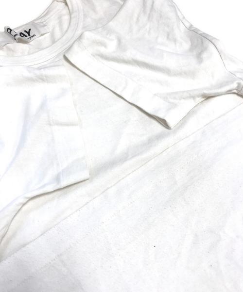 PLAY COMME des GARCONS（プレイコムデギャルソン）PLAY COMME des GARCONS (プレイコムデギャルソン) THE NORTH FACE (ザ ノース フェイス) 半袖Tシャツ ホワイト サイズ:XLの古着・服飾アイテム