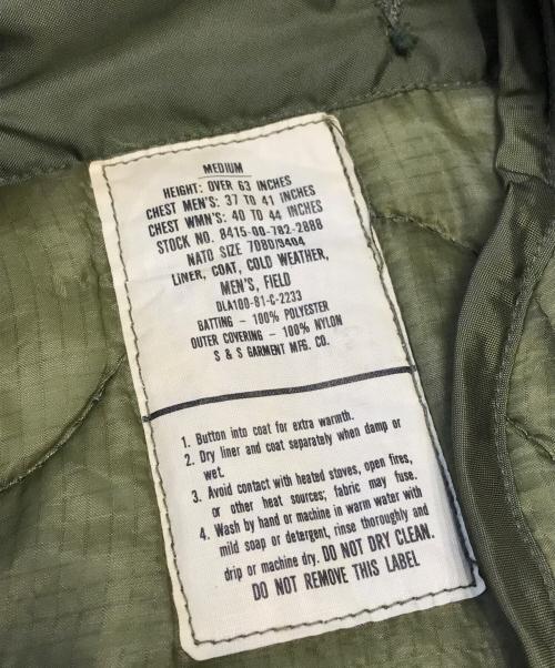 VINTAGE MILITARY（ヴィンテージ ミリタリー）VINTAGE MILITARY (ヴィンテージ ミリタリー) US ARMY M65ジャケット オリーブ サイズ:MEDIUMの古着・服飾アイテム