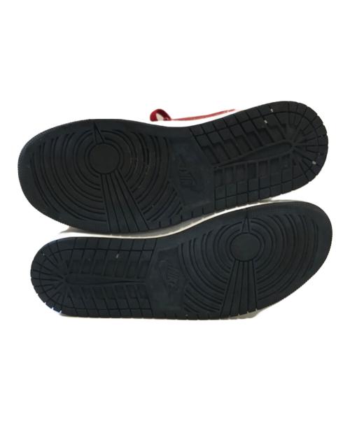 NIKE（ナイキ）NIKE (ナイキ) AIR JORDAN1 ベージュ×レッド サイズ:US9/UK8/EUR42.5/cm27/BR40.5/CN270(2.5)の古着・服飾アイテム