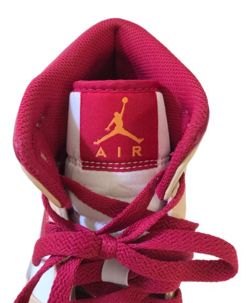 NIKE（ナイキ）NIKE (ナイキ) AIR JORDAN1 ベージュ×レッド サイズ:US9/UK8/EUR42.5/cm27/BR40.5/CN270(2.5)の古着・服飾アイテム