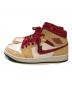 NIKE (ナイキ) AIR JORDAN1 ベージュ×レッド サイズ:US9/UK8/EUR42.5/cm27/BR40.5/CN270(2.5)：10000円