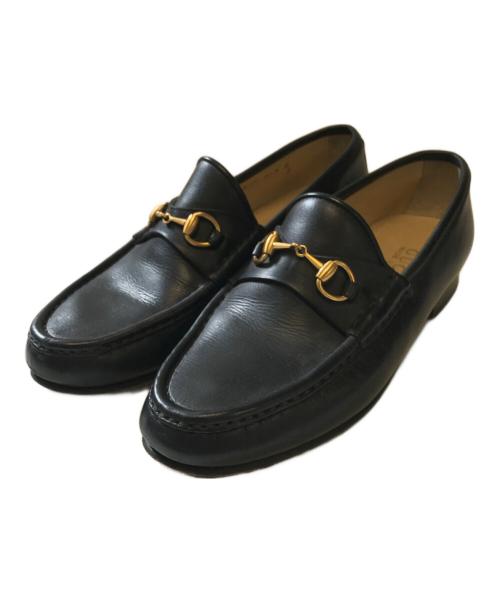 GUCCI（グッチ）GUCCI (グッチ) ビットローファー ブラック サイズ:37 1/2Cの古着・服飾アイテム