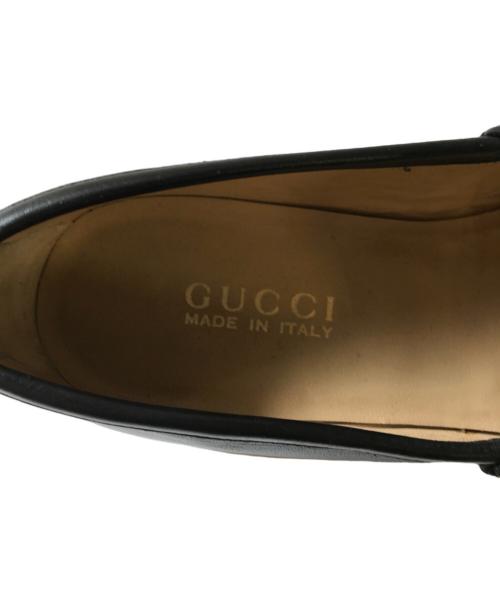 GUCCI（グッチ）GUCCI (グッチ) ビットローファー ブラック サイズ:37 1/2Cの古着・服飾アイテム