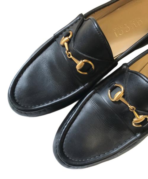 GUCCI（グッチ）GUCCI (グッチ) ビットローファー ブラック サイズ:37 1/2Cの古着・服飾アイテム