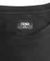 中古・古着 FENDI (フェンディ) ロゴ刺繍Tシャツ ブラック サイズ:L：20000円