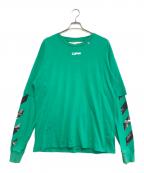 OFFWHITEオフホワイト）の古着「レイヤードカットソー」｜グリーン