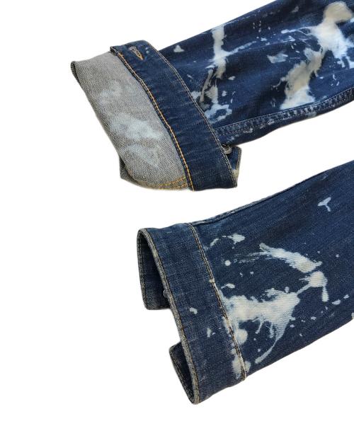 DSQUARED2（ディースクエアード）DSQUARED2 (ディースクエアード) ブリーチデニムジャケット インディゴ サイズ:46の古着・服飾アイテム