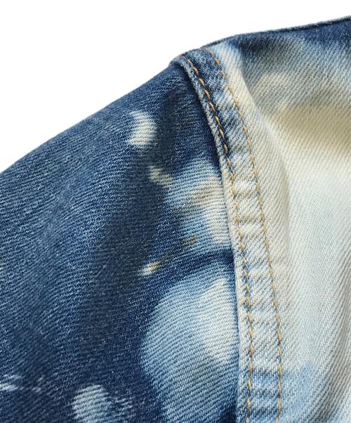 DSQUARED2（ディースクエアード）DSQUARED2 (ディースクエアード) ブリーチデニムジャケット インディゴ サイズ:46の古着・服飾アイテム