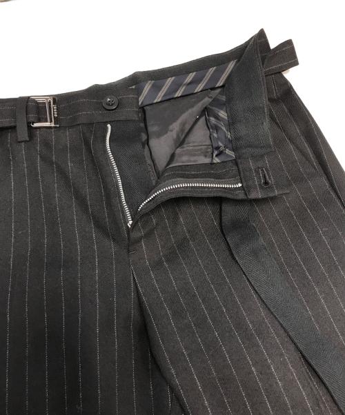 sacai（サカイ）sacai (サカイ) Chalk Stripe pants ブラック サイズ:1の古着・服飾アイテム