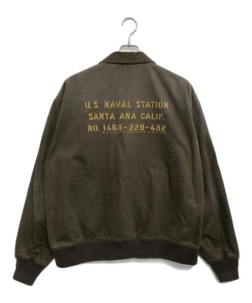 AVIREX（アヴィレックス）AVIREX (アヴィレックス) MILITARY COTTON UTILITY JACKET カーキ サイズ:2XLの古着・服飾アイテム