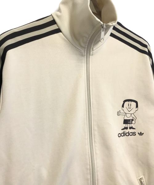 adidas（アディダス）adidas (アディダス) トラックジャケット ベージュ×ブラウン サイズ:Lの古着・服飾アイテム