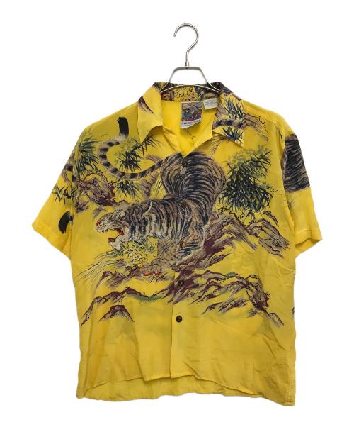 AVANTI SILK（アバンティ シルク）AVANTI SILK (アバンティ シルク) シルクアロハシャツ イエロー サイズ:Sの古着・服飾アイテム