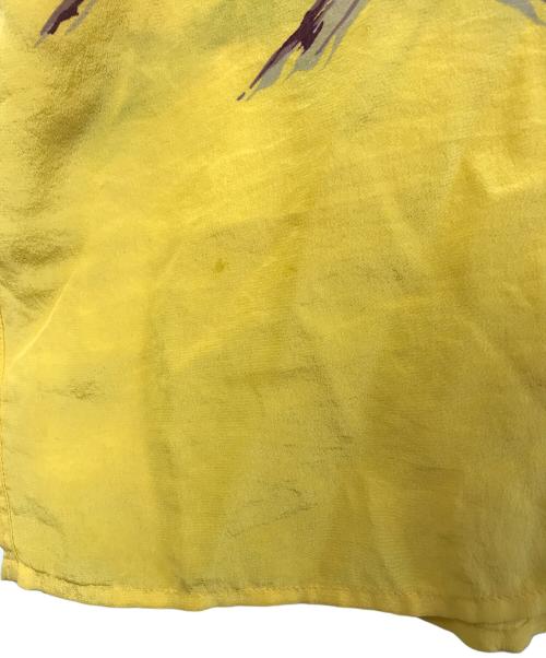 AVANTI SILK（アバンティ シルク）AVANTI SILK (アバンティ シルク) シルクアロハシャツ イエロー サイズ:Sの古着・服飾アイテム