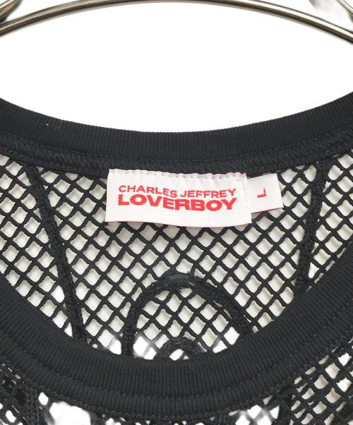 LOVERBOY（ラヴァーボーイ）LOVERBOY (ラヴァーボーイ) GRAPHIC NET VEST ブラック サイズ:Lの古着・服飾アイテム