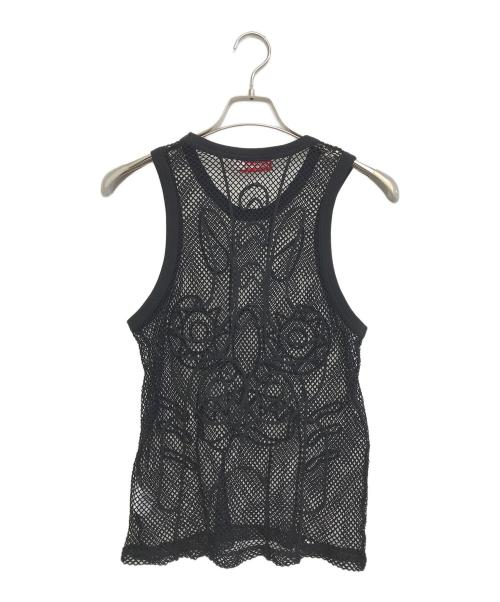LOVERBOY（ラヴァーボーイ）LOVERBOY (ラヴァーボーイ) GRAPHIC NET VEST ブラック サイズ:Lの古着・服飾アイテム