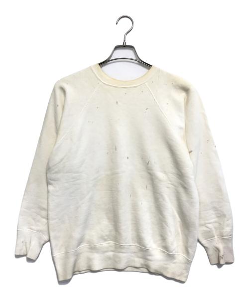 HANESPORT（ヘインズポート）HANESPORT (ヘインズポート) ラグランスウェット ホワイト サイズ:Lの古着・服飾アイテム