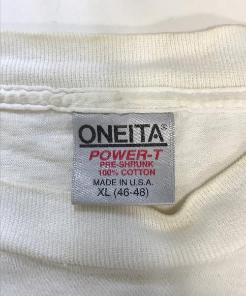ONEITA（オニータ）ONEITA (オニータ) アートプリントTシャツ ホワイト サイズ:XLの古着・服飾アイテム
