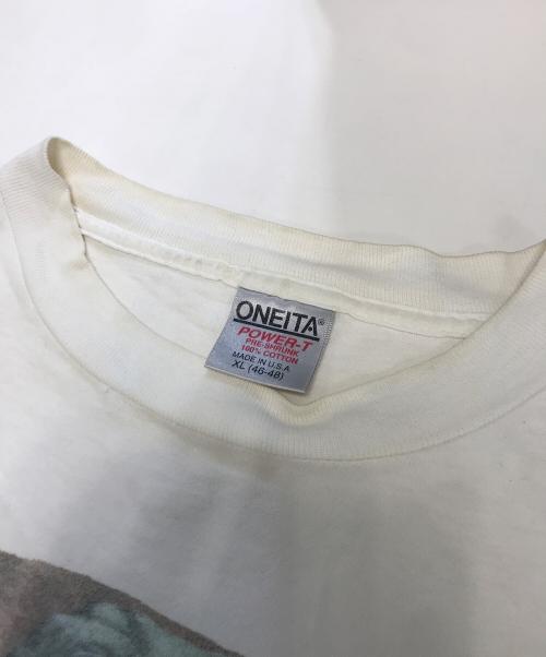 ONEITA（オニータ）ONEITA (オニータ) アートプリントTシャツ ホワイト サイズ:XLの古着・服飾アイテム