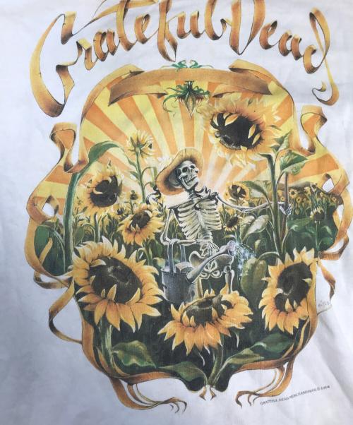 バンドTシャツ（バンドTシャツ）バンドTシャツ (バンドTシャツ) 90s GRATEFUL DEAD(グレイトフルデッド) バンドTシャツ ホワイト サイズ:Lの古着・服飾アイテム