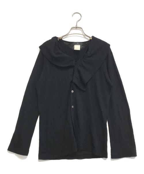 Y's（ワイズ）Y's (ワイズ) ウールニットブラウス ブラック サイズ:3の古着・服飾アイテム