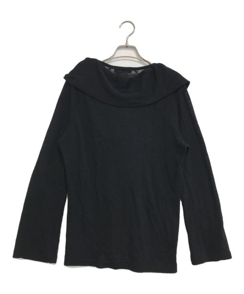 Y's（ワイズ）Y's (ワイズ) ウールニットブラウス ブラック サイズ:3の古着・服飾アイテム