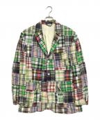 POLO RALPH LAURENポロ・ラルフローレン）の古着「チェックパッチワーク3Bジャケット」｜マルチカラー