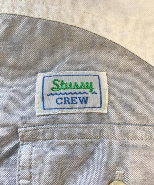 stussy（ステューシー）stussy (ステューシー) 切替シャツ グレー サイズ:Mの古着・服飾アイテム