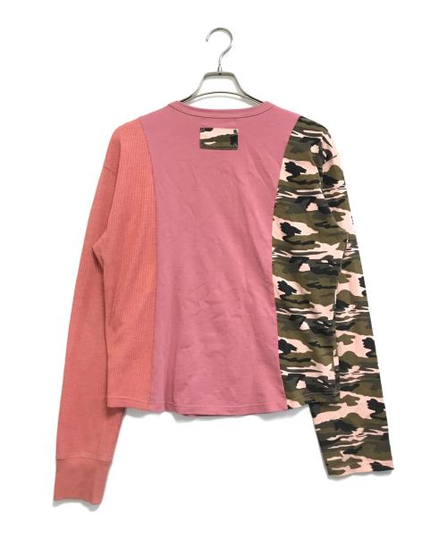 PARANOID（パラノイド）PARANOID (パラノイド) ドッキングカットソー ピンク サイズ:Lの古着・服飾アイテム