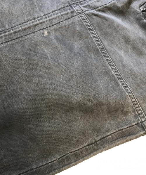 ALPHA（アルファ）ALPHA (アルファ) 後染めミリタリージャケット ブラック サイズ:XL-Rの古着・服飾アイテム