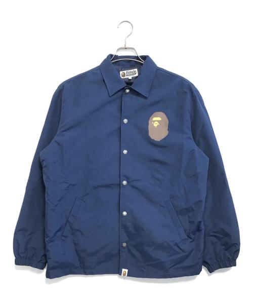 A BATHING APE（ア ベイシング エイプ）A BATHING APE (ア ベイシング エイプ) コーチジャケット ネイビー サイズ:Mの古着・服飾アイテム
