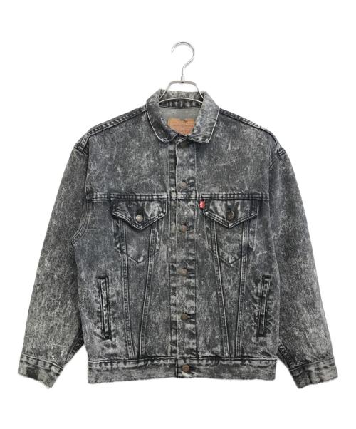 LEVI'S（リーバイス）LEVI'S (リーバイス) アシッドブラックデニムジャケット グレー サイズ:Lの古着・服飾アイテム