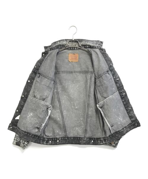 LEVI'S（リーバイス）LEVI'S (リーバイス) アシッドブラックデニムジャケット グレー サイズ:Lの古着・服飾アイテム