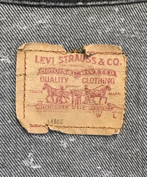 LEVI'S（リーバイス）LEVI'S (リーバイス) アシッドブラックデニムジャケット グレー サイズ:Lの古着・服飾アイテム