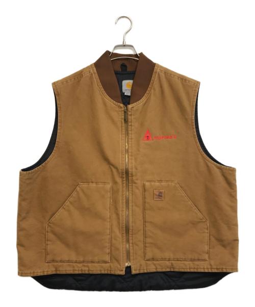 CarHartt（カーハート）CarHartt (カーハート) ダックベスト ブラウン サイズ:2XLの古着・服飾アイテム