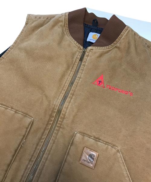 CarHartt（カーハート）CarHartt (カーハート) ダックベスト ブラウン サイズ:2XLの古着・服飾アイテム